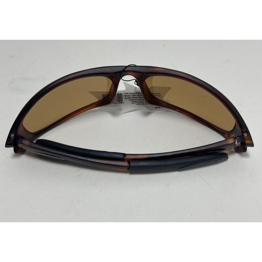 Xsportz Mens Tortoise Brown Lens Running Jogging Plastic Wrap sunglasses nwt - Picture 2 of 4